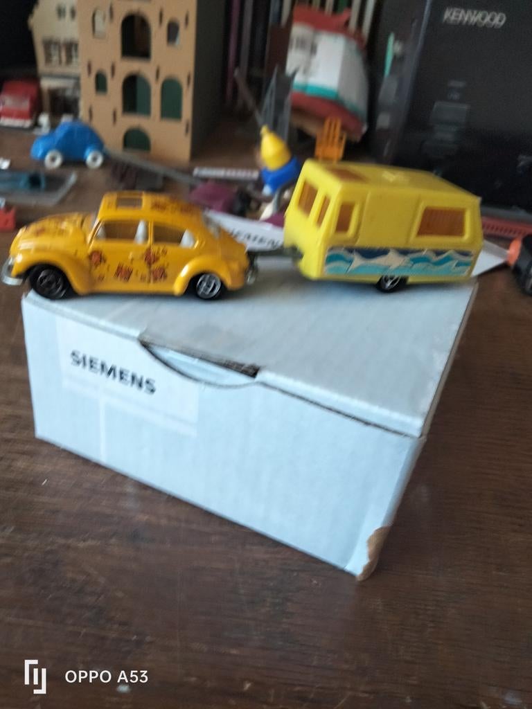 Vw Kever 1302 Tropez caravan majorette 1.64, Ophalen of Verzenden, Auto, Overige merken