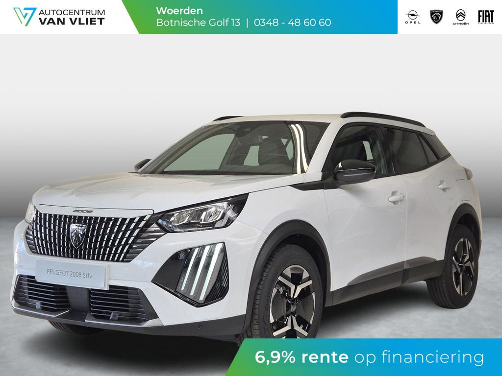 Peugeot 2008 1.2 Hybrid 136 Allure Automaat | Navigatie | Ac, Auto's, Peugeot, Gebruikt, Euro 6, 1199 cc, Leder en Stof