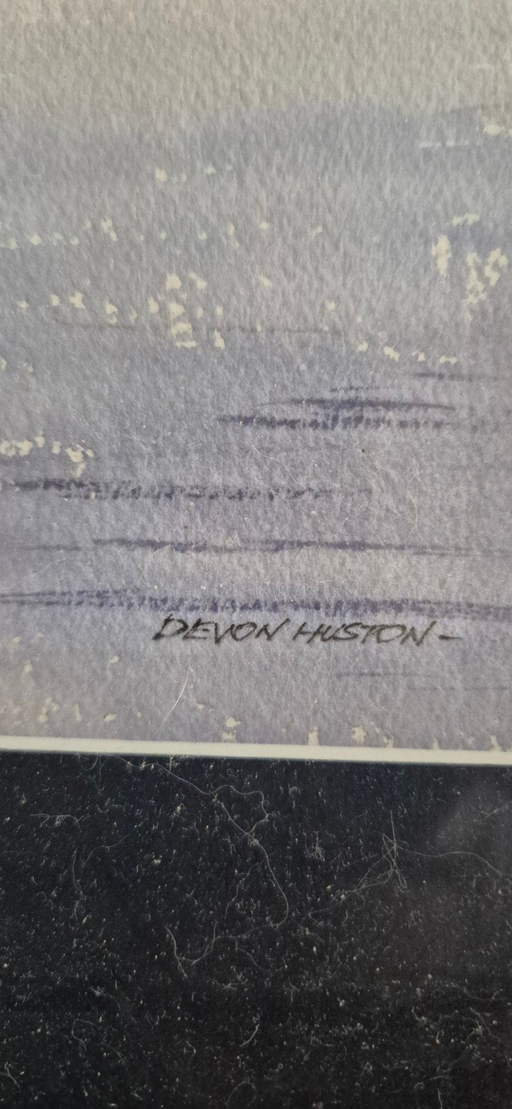 Aquarel van Devon Huston - Nieuw-Zeelands Zuidereiland, Antiek en Kunst, Landschap, Aquarel, Papier/karton, Gesigneerd