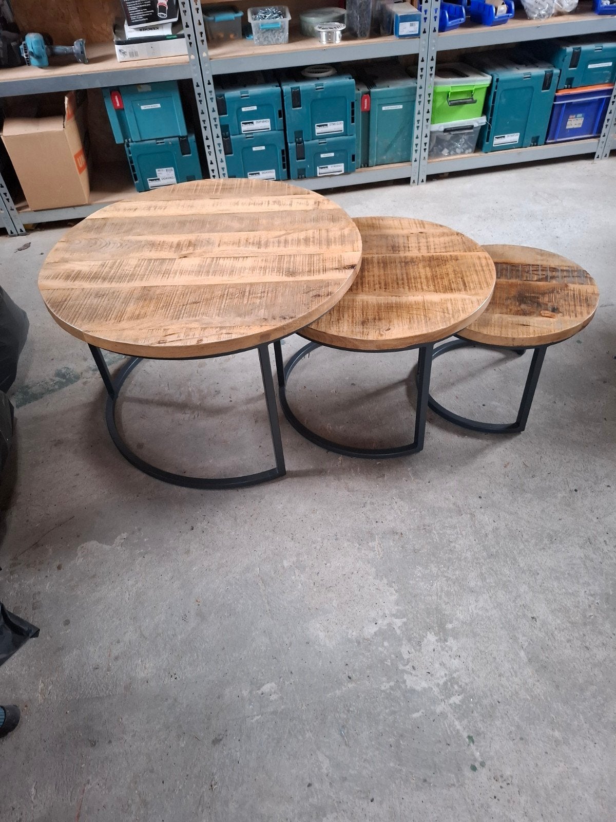 salontafel set, Ophalen, Rond, 50 tot 100 cm, 50 tot 100 cm