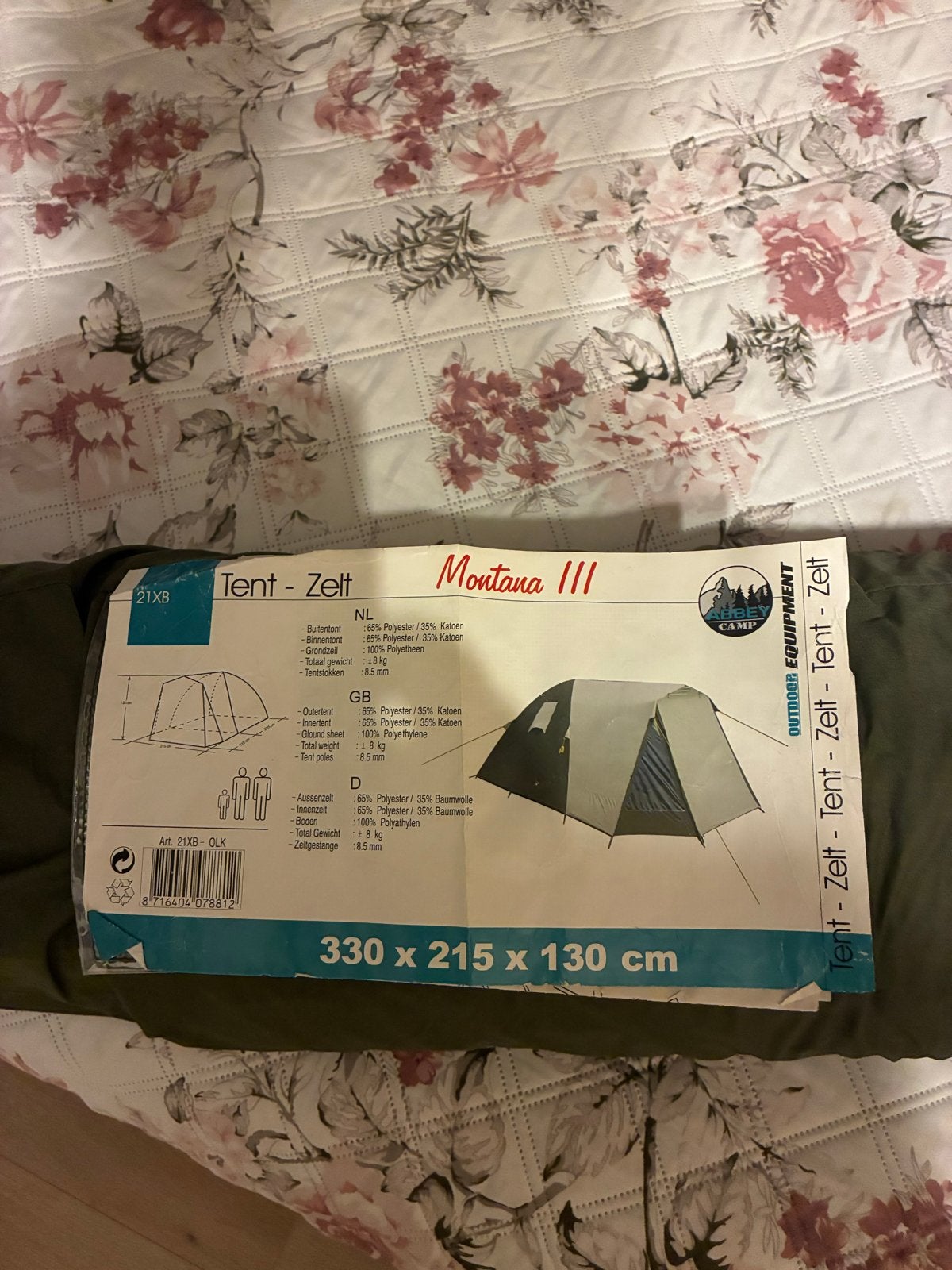 Montana III Tent - Ruime en comfortabele 3-persoons tent, Caravans en Kamperen, Ophalen of Verzenden, Zo goed als nieuw, Tot en met 3