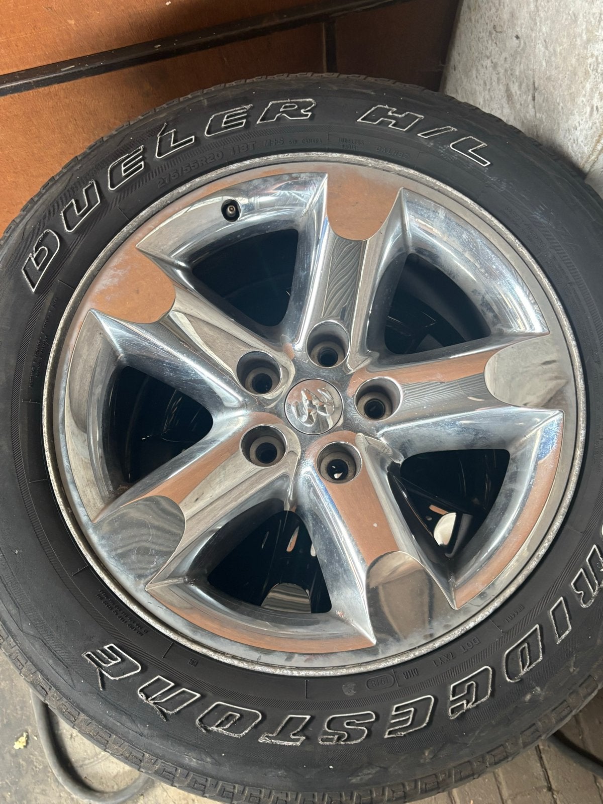 Set van 4 dodge ram 1500 velgen, Gebruikt, 275 mm, Banden en Velgen, Ophalen of Verzenden