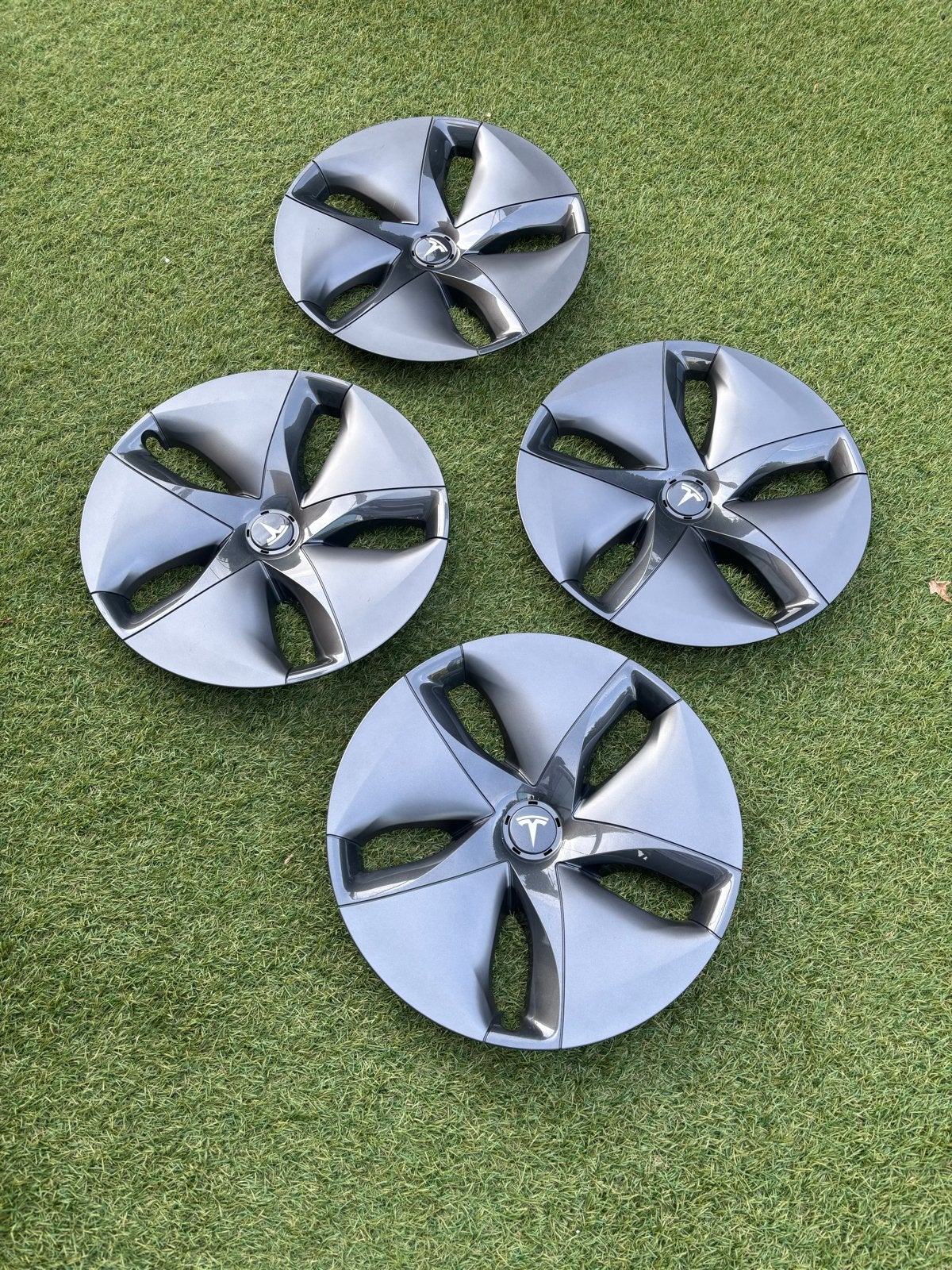 Tesla Model 3 Aero Wielkappen Set (4 stuks), Auto diversen, Wieldoppen, Verzenden, Zo goed als nieuw