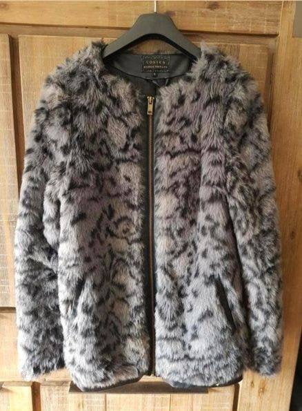 Fluffy dames jack, dierenprint mt. S van Costes, Ophalen of Verzenden, Costes, Maat 36 (S), Grijs