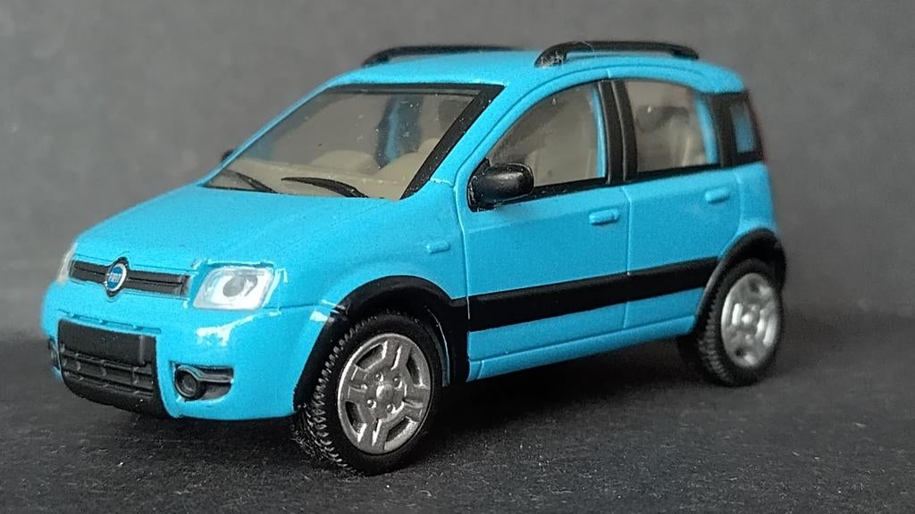 Fiat Panda 4x4 blue 1:43 Newray Pol, Overige merken, Auto, Verzenden, .