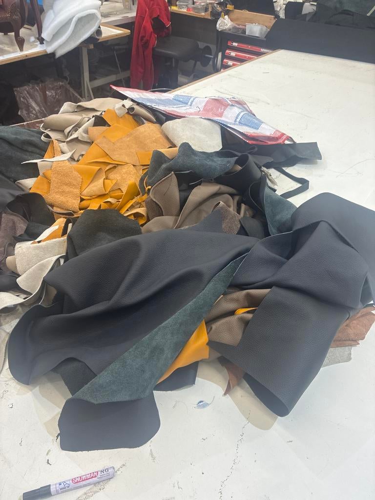 Ruim 14 kg Leer kniprestanten - Diverse kleuren en maten, Overige kleuren, Verzenden, Leer of Kunstleer, Nieuw