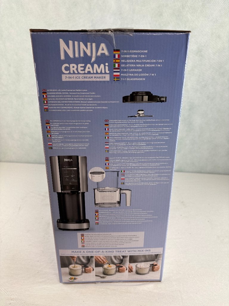 Ninja CREAMi NC300EU 7-in-1 IJsmachine, Kundendienst-de@sharkninja.com, Nieuw, Ophalen of Verzenden, C/o Regus Management GmbH Excellent Business Center, 10e + 11e verdieping Westhafenplatz 1 60327 Frankfurt am Main
