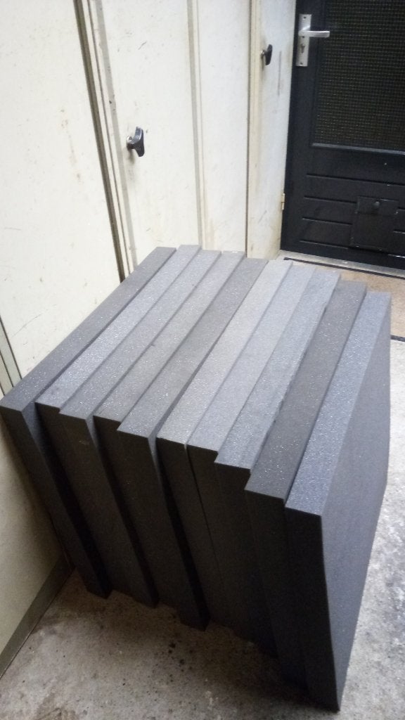 schuimrubber platen grijs, Hobby en Vrije tijd, Knutselen, Ophalen, Gebruikt, Knutselmateriaal
