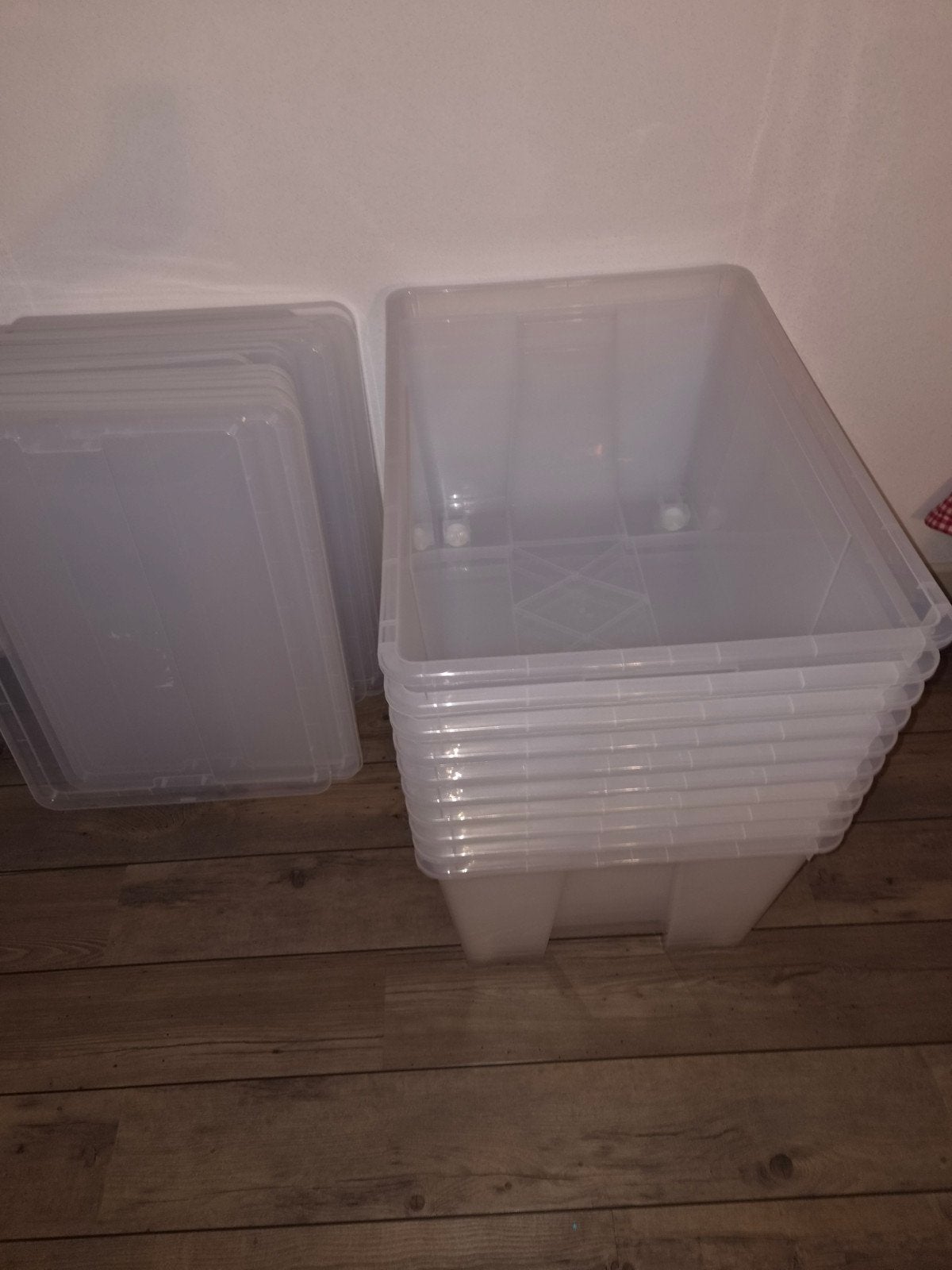 Opbergbakken 130 liter nieuw. Per stuk 15.00, Ophalen, Doos, Minder dan 40 cm, Nieuw
