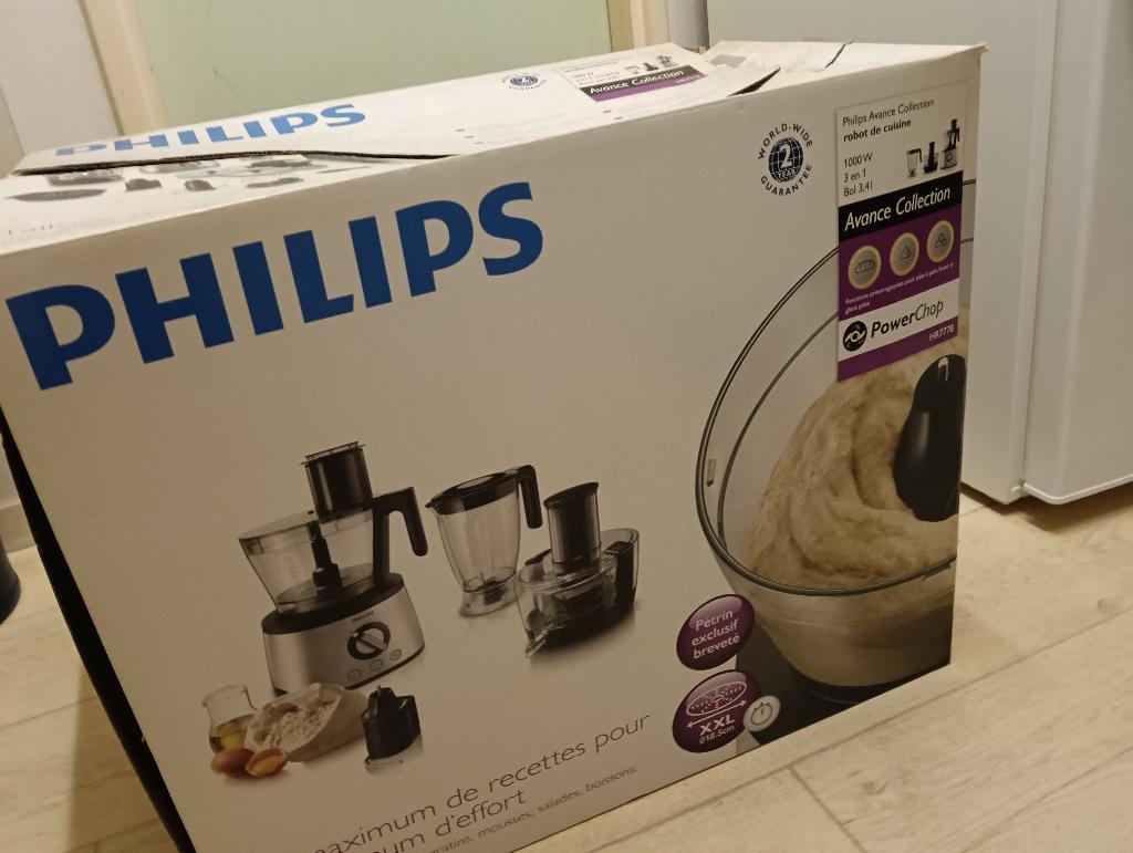 Philips keukenmachine HR7778, Witgoed en Apparatuur, Keukenmixers, Ophalen, 3 snelheden of meer, Zo goed als nieuw, 2 tot 3 liter