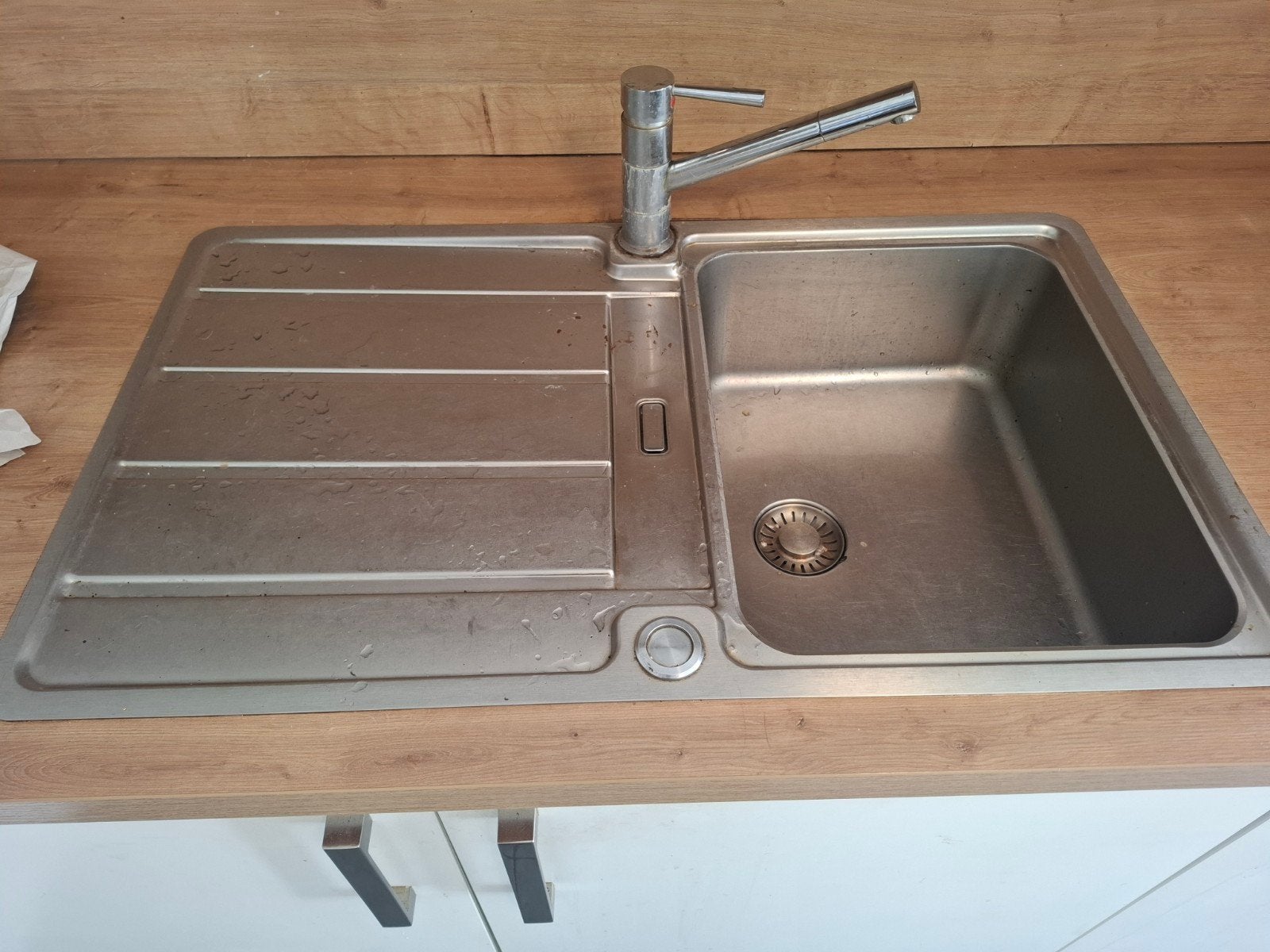 Franke RVS spoelbak met kraan en afdruiprek, Huis en Inrichting, Keuken | Keukenbenodigdheden, Ophalen