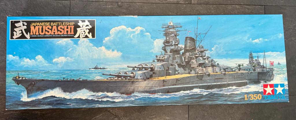 Tamiya Japanese Battleship Musashi 1:350 Modelbouw, Hobby en Vrije tijd, Modelbouw | Boten en Schepen, Ophalen of Verzenden, Gebruikt