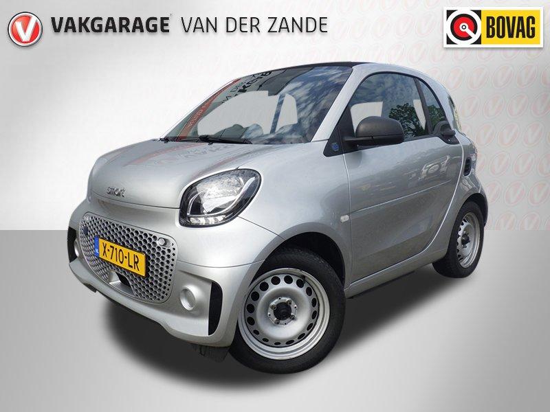 Smart Fortwo EQ Comfort 18 kWh, Airco, Cruise, Stoelverwarmi, Achterwielaandrijving, Zwart, Leder, 2 stoelen