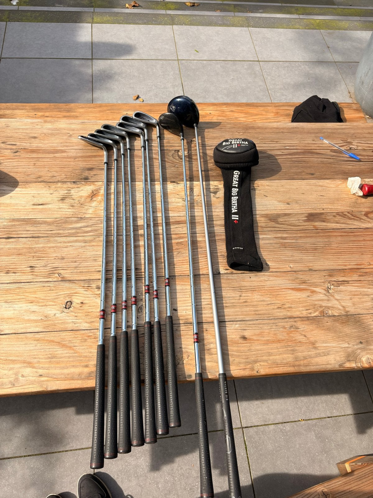 Complete golfset: Callaway driver, Ben Sayers ijzers en meer