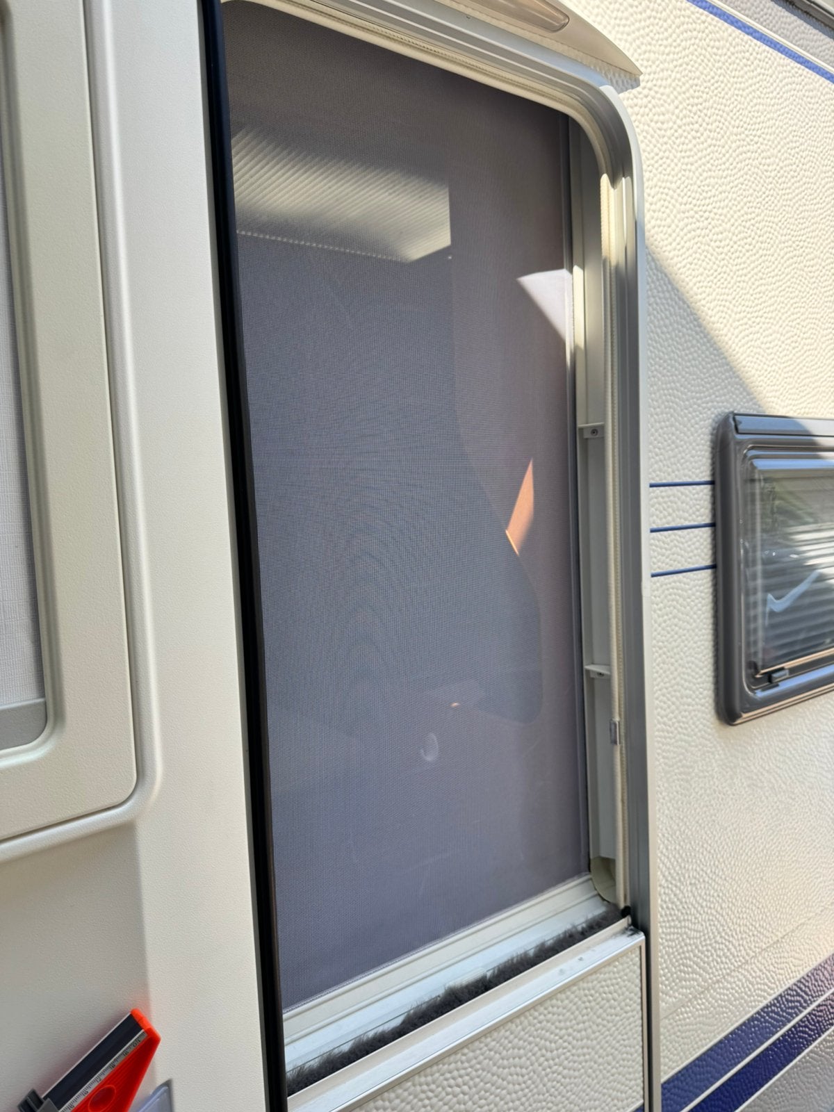 Halve hordeur Hobby caravan., Caravans en Kamperen, Caravan accessoires, Zo goed als nieuw, Ophalen