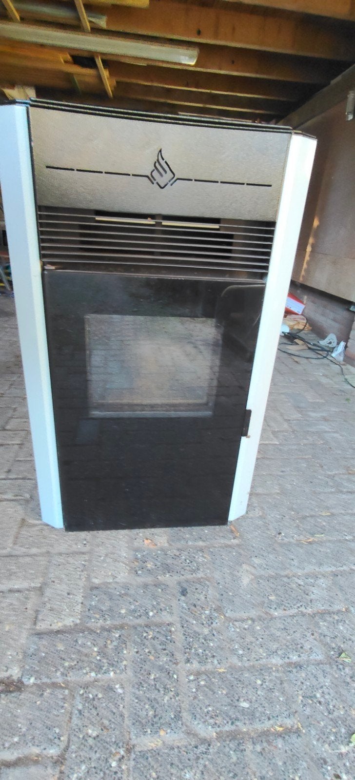 Pellk PLK-13 Pelletkachel - Max 13 kW, Ophalen, Gebruikt, Pelletkachel, Vrijstaand