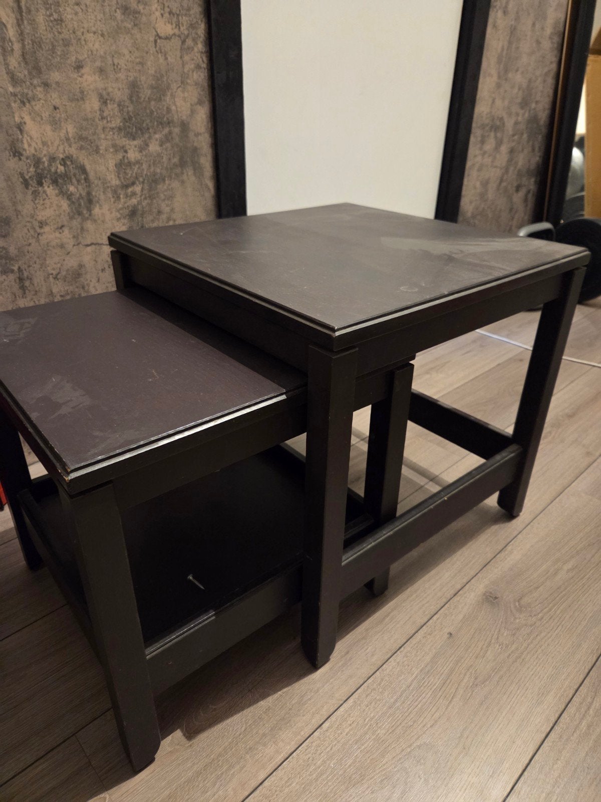 IKEA HAVSTA bijzettafel set van 2, zwart, Ophalen, Minder dan 45 cm, Minder dan 55 cm, Gebruikt