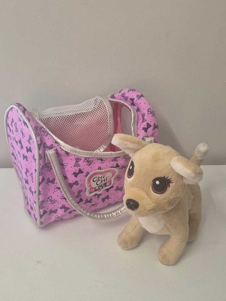 Leuke honden knuffel met honden tasje, Ophalen of Verzenden, Gebruikt, Hond