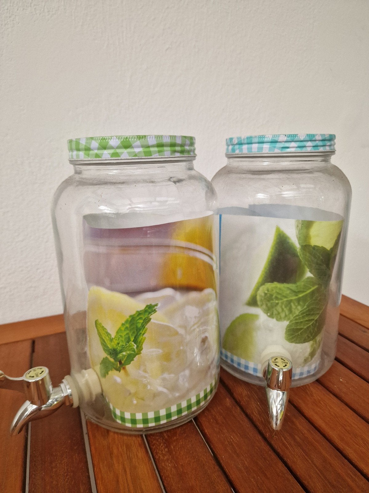 Glazen drankdispenser met kraan - 3L, Ophalen, Zo goed als nieuw, Meerkleurig, Glas