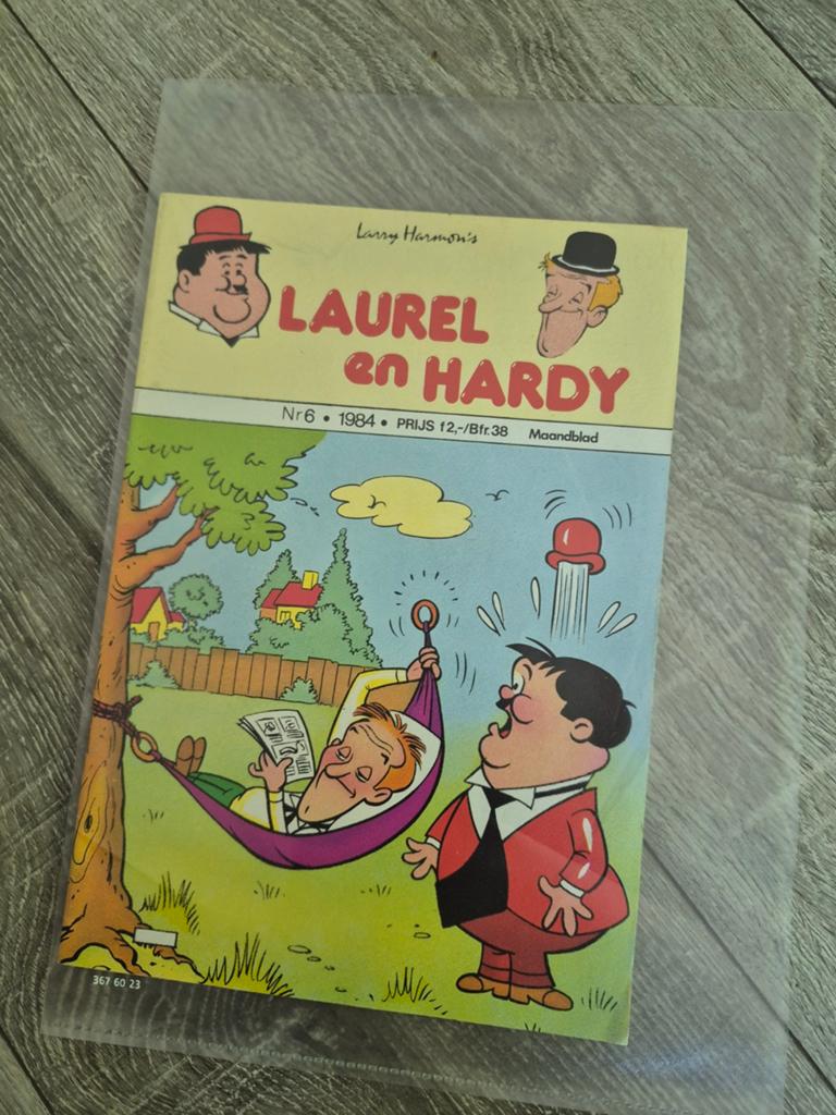 Laurel en Hardy Stripboek Nr. 6 - 1984, Eén stripboek, Ophalen of Verzenden, Gelezen, Larry Harmon's