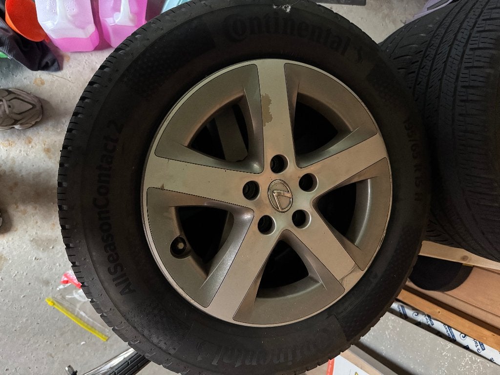 Nieuwe Continental AllSeasonContact 2 banden + Lexus 15 inch, Ophalen, 15 inch, Banden en Velgen, Nieuw