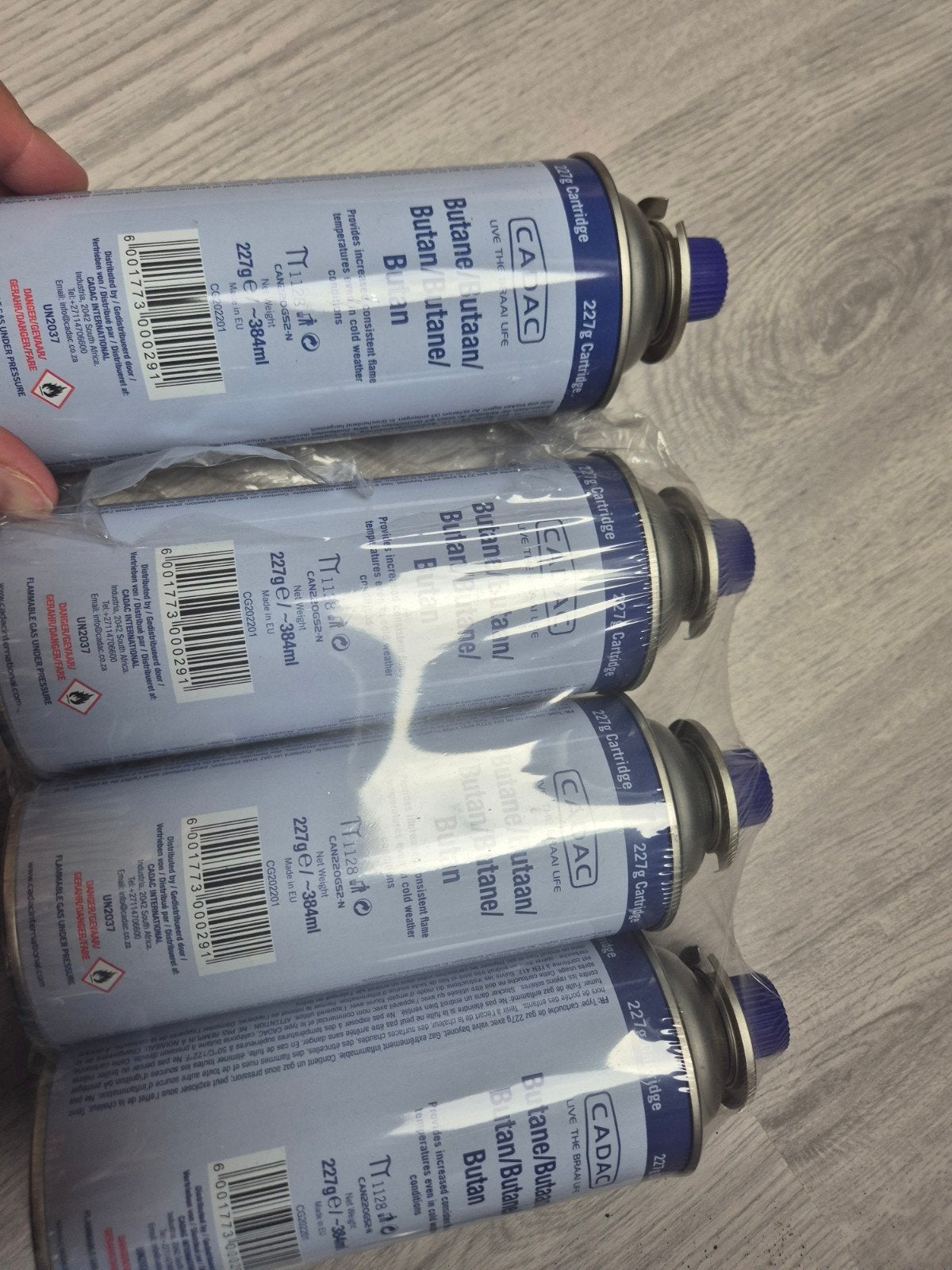 CADAC Butaan Gaspatronen 227g - 4 stuks (verkeerd gekocht), Caravans en Kamperen, Ophalen
