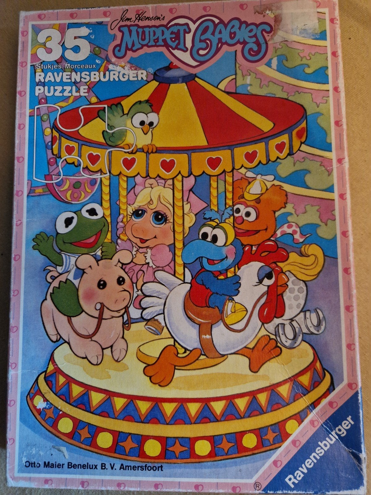 2 x the muppet babies 1986 puzzels puzzel puzzle puzzles, Ophalen of Verzenden