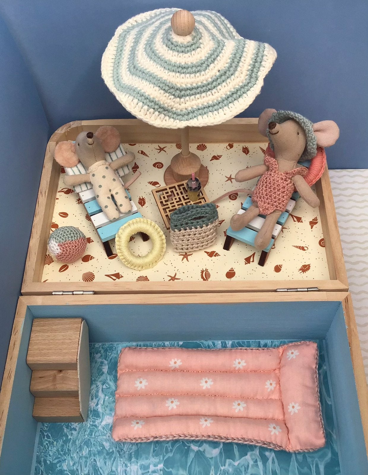 Zwembad voor Maileg muis (muizen niet inbegrepen), Verzamelen, Poppenhuizen en Toebehoren, Ophalen of Verzenden, Nieuw, Poppenhuis