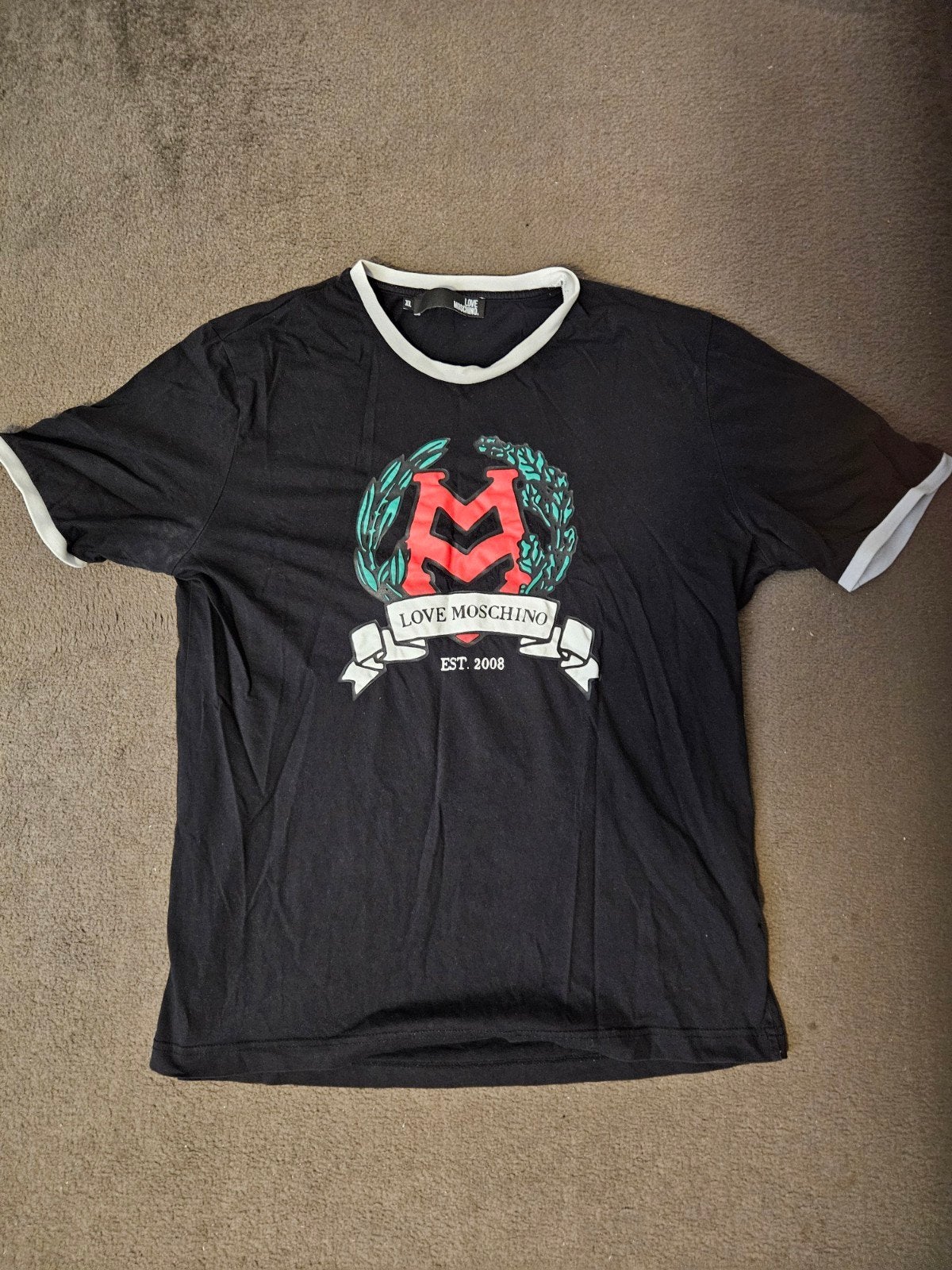 Tshirt Love Moschino XL, Meerkleurig, Maat 56/58 (XL), Ophalen of Verzenden, Zo goed als nieuw