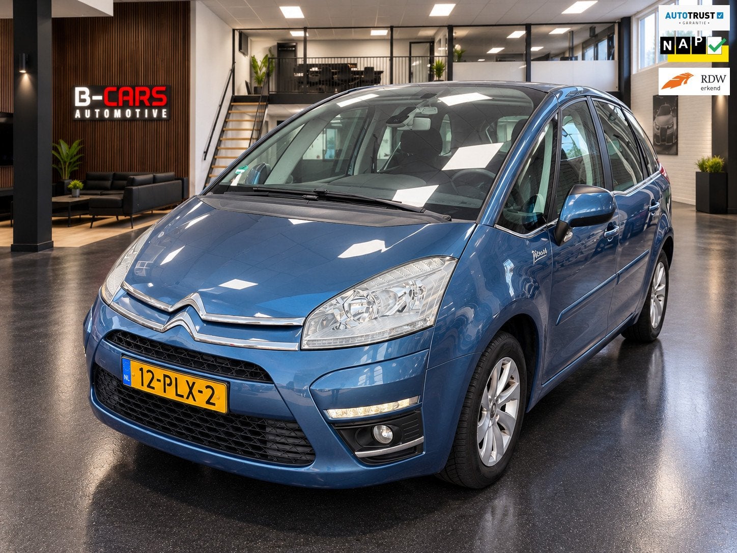 Citroen C4 Picasso 1.6 THP Tendance EGS Pano| Automaat|Fullo, Euro 5, 15 km/l, Gebruikt, Blauw