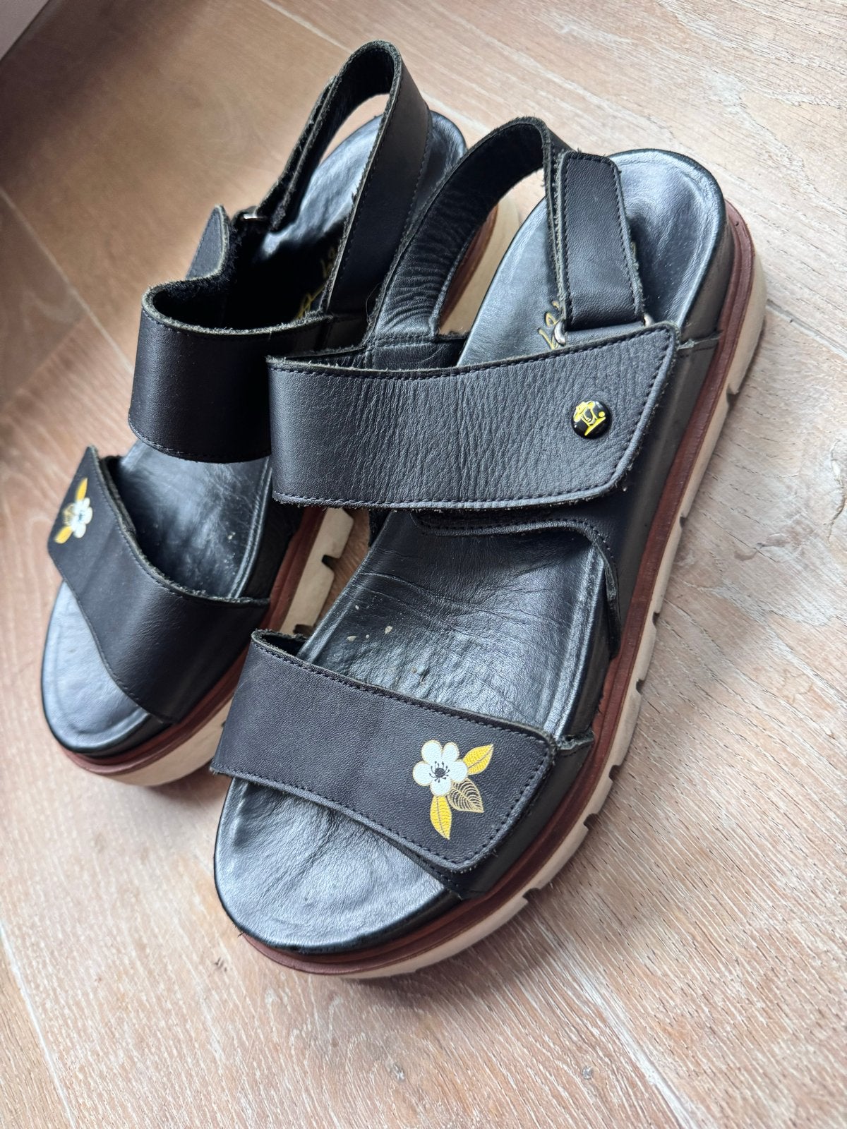 Panama Jack sandalen maat 40 zwart, Ophalen of Verzenden, Gedragen, Zwart, Sandalen of Muiltjes