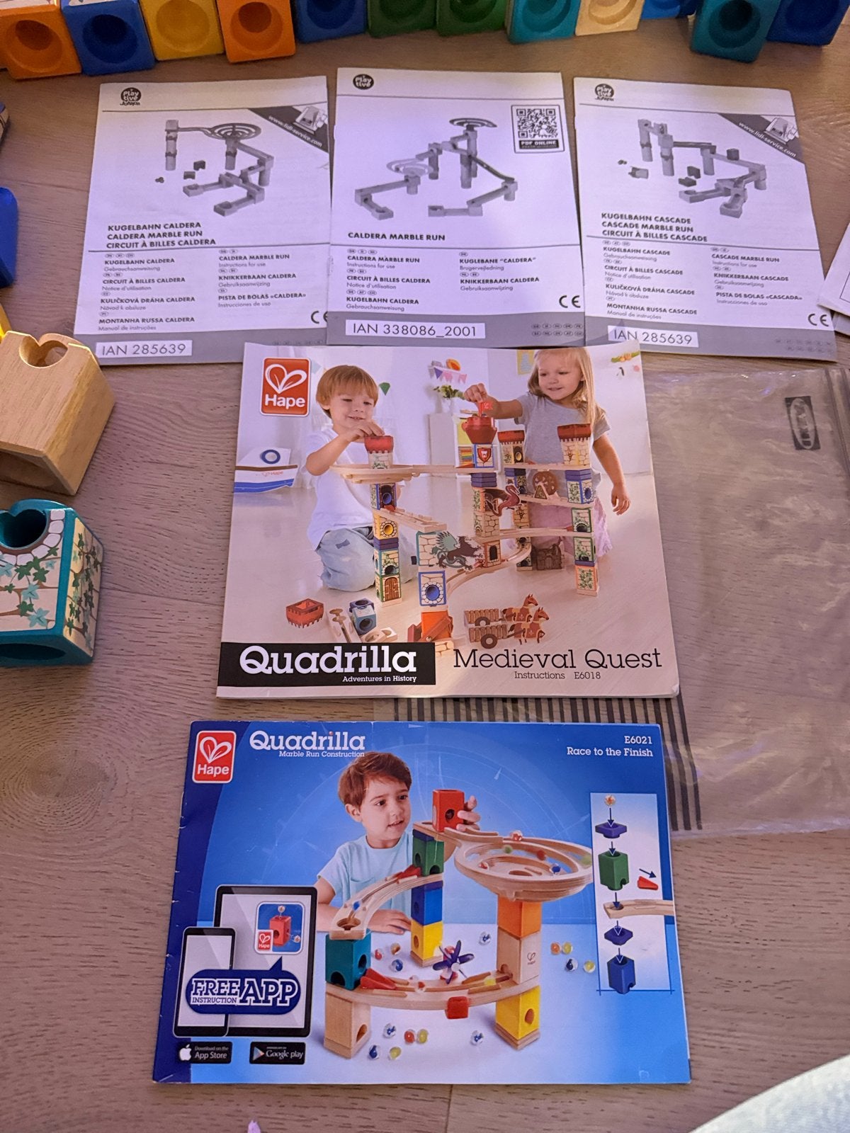 knikkerbaan houten set, Ophalen, Zo goed als nieuw, Overige merken