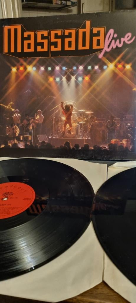 Massada - Live Dubbel LP (1980) - Originele Persing, Cd's en Dvd's, Vinyl | Pop, Gebruikt, 1980 - 1989, Ophalen of Verzenden, Inclusief binnenhoes