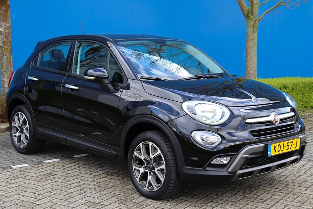 Fiat 500 X 1.4 Turbo MultiAir Lounge, Auto's, Gebruikt, 4 cilinders, Zwart, 600 kg
