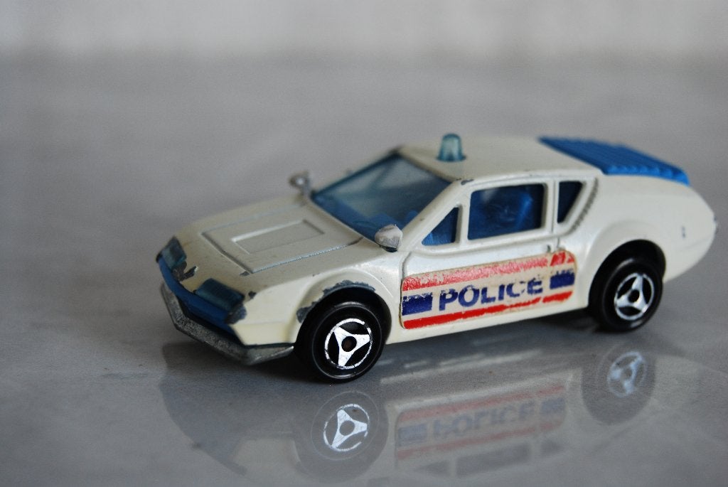 Majorette Alpine A 310 Police (nr 264), Ophalen of Verzenden, Gebruikt, Auto, Majorette
