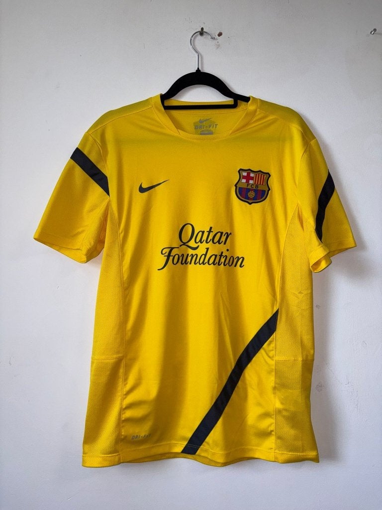Origineel Barcelona 2011-12 Trainingsshirt - Maat M - 9/10, Maat 48/50 (M), Geel, Nike, Ophalen of Verzenden