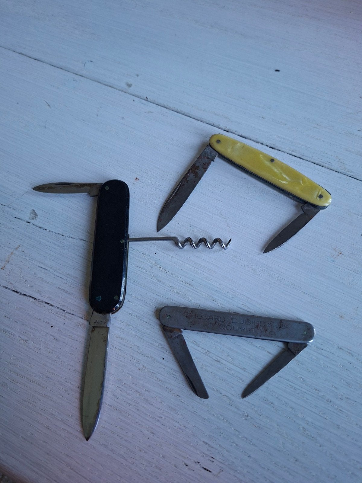 Set van 3 vintage zakmessen, Verzenden