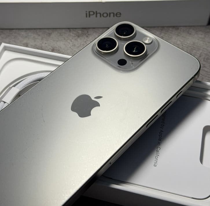  Apple iphone 15 Pro Max Natural Titanuim 256GB Zeer netjes, Telecommunicatie, Mobiele telefoons | Apple iPhone, 256 GB, Apple