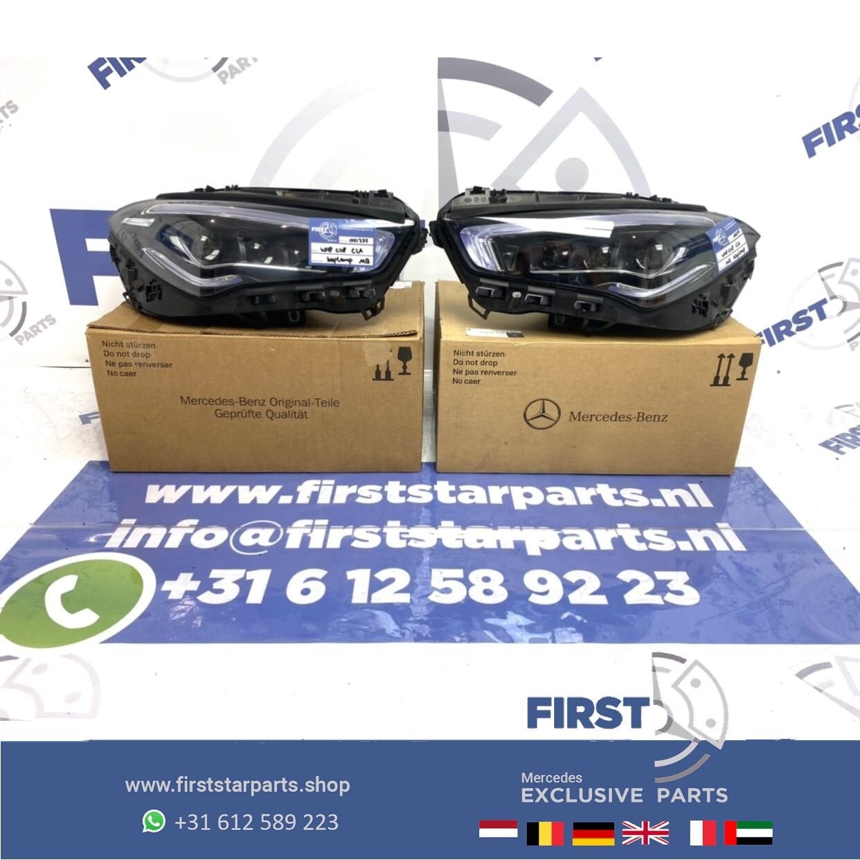 C118 W118 CLA LED MULTIBEAM KOPLAMPEN Mercedes 2019-2021 ORI, Gebruikt, -, Ophalen of Verzenden, -