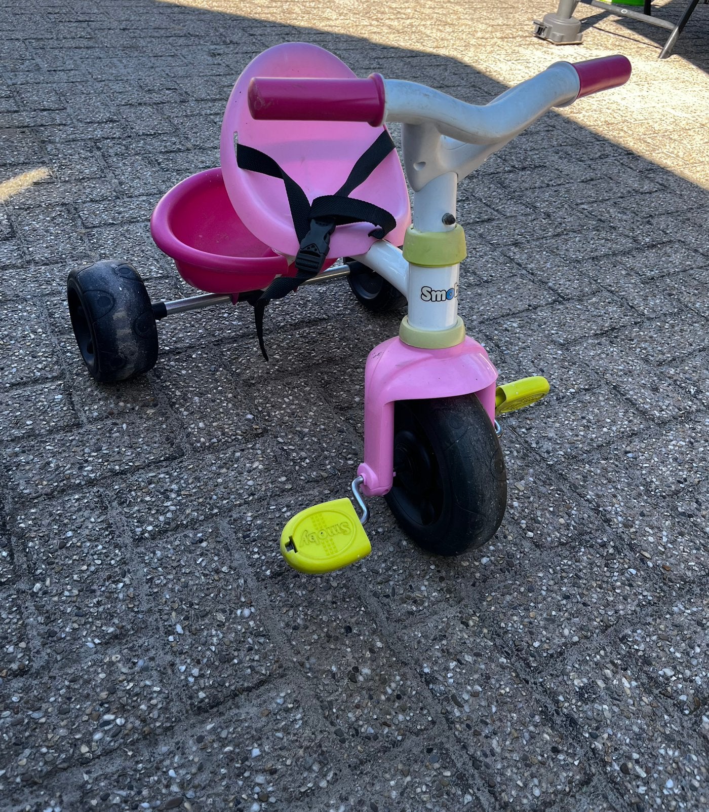 Driewieler Smoby, Ophalen, Gebruikt, Duwstang