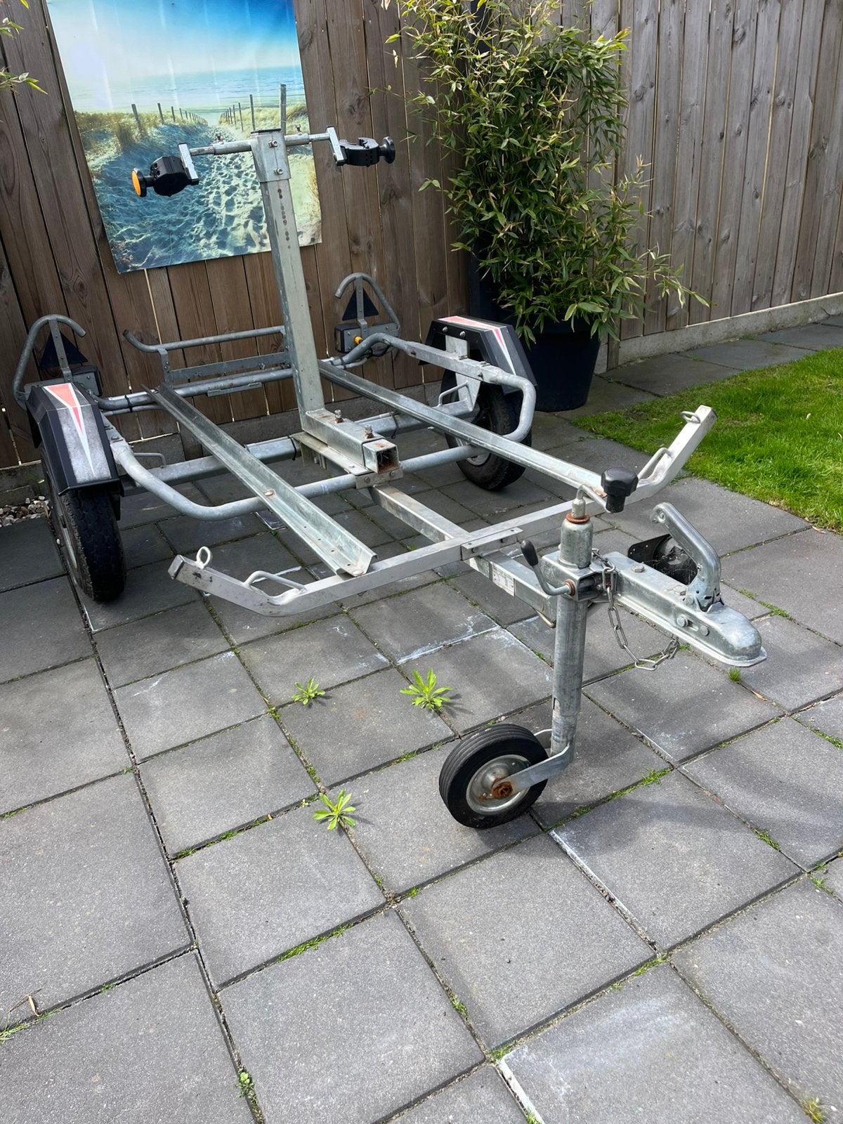 Fietstrailer aanhangkar Erde, Ophalen, Zo goed als nieuw