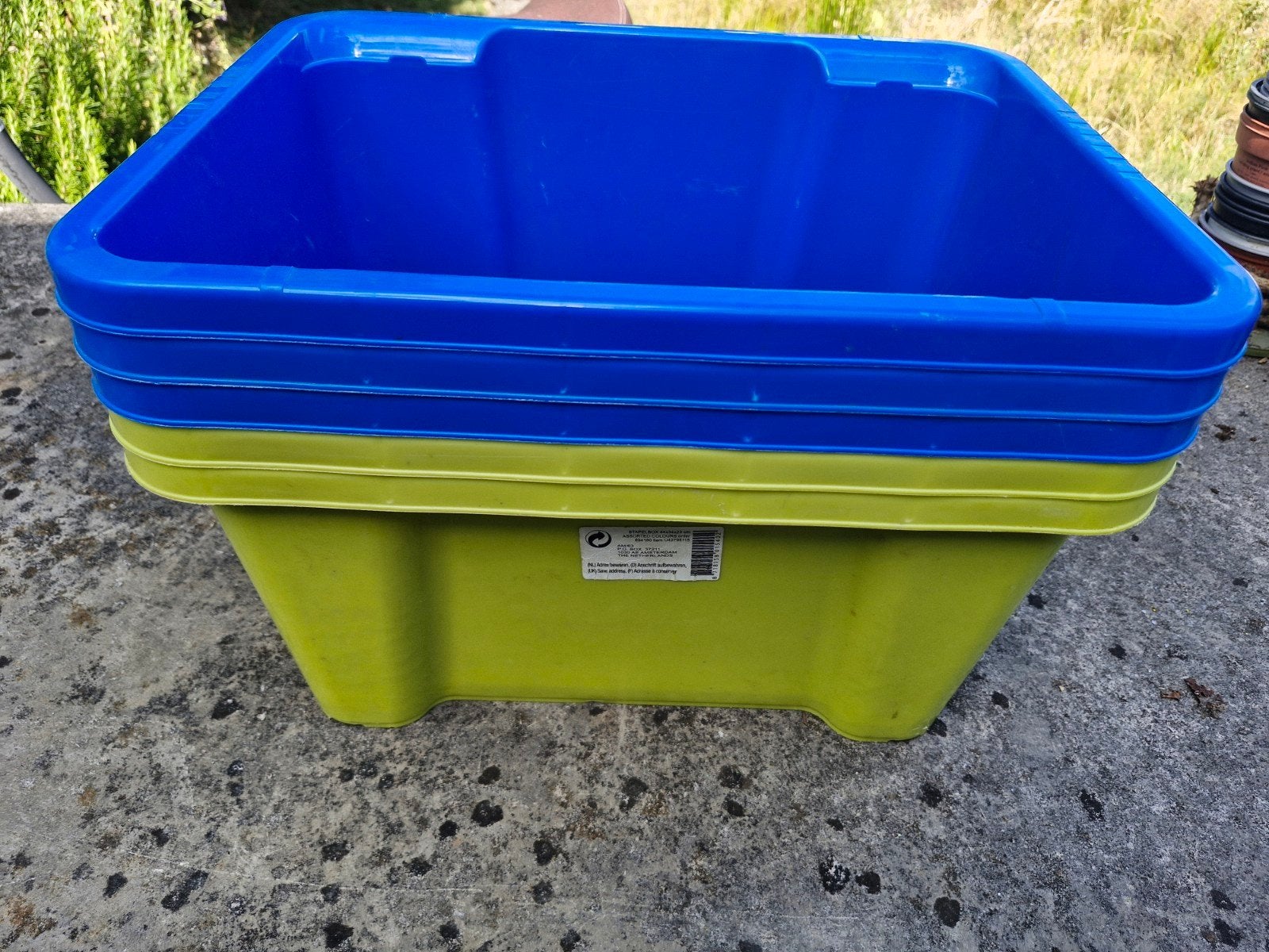5 x opbergbox stapelbaar 44x34x23cm, Ophalen, 40 tot 60 cm, Doos, Minder dan 35 cm