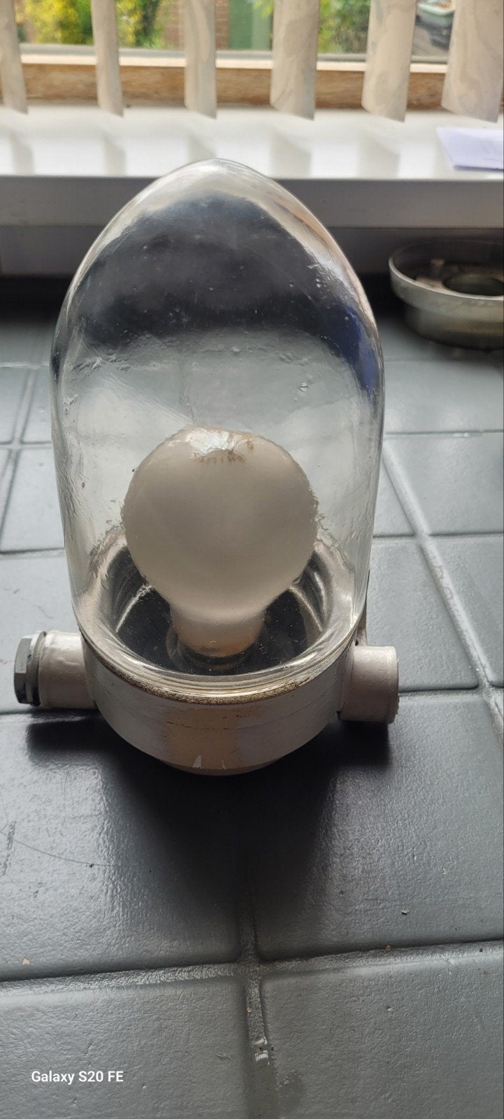 Vintage industriële lamp - scheepslamp - waterdicht, Antiek en Kunst, Ophalen of Verzenden