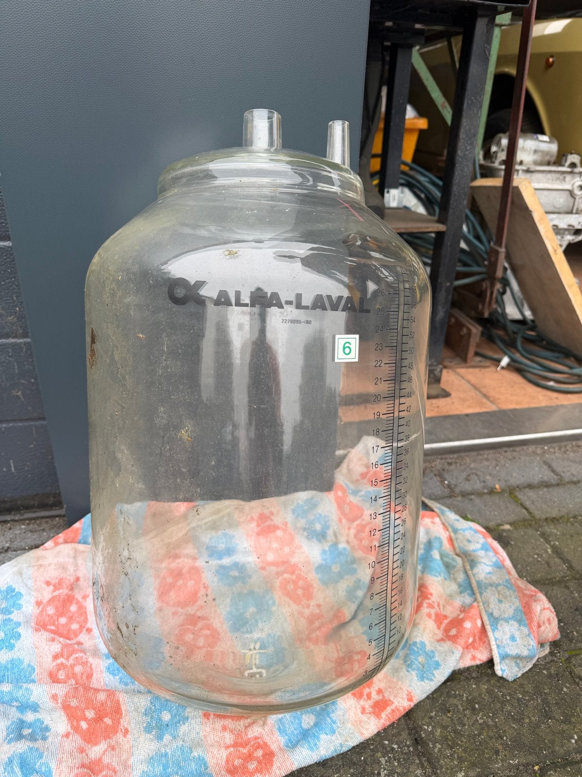 Alfa-Laval Melkemmer Glas 25L, Ophalen of Verzenden