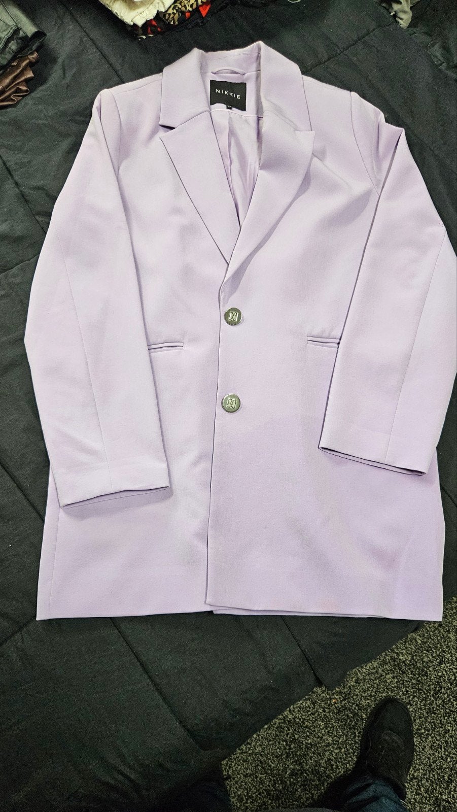 Nikkie oversized blazer/colbert dames maat 40, Kleding | Dames, Ophalen of Verzenden, Zo goed als nieuw, Maat 38/40 (M), Zwart