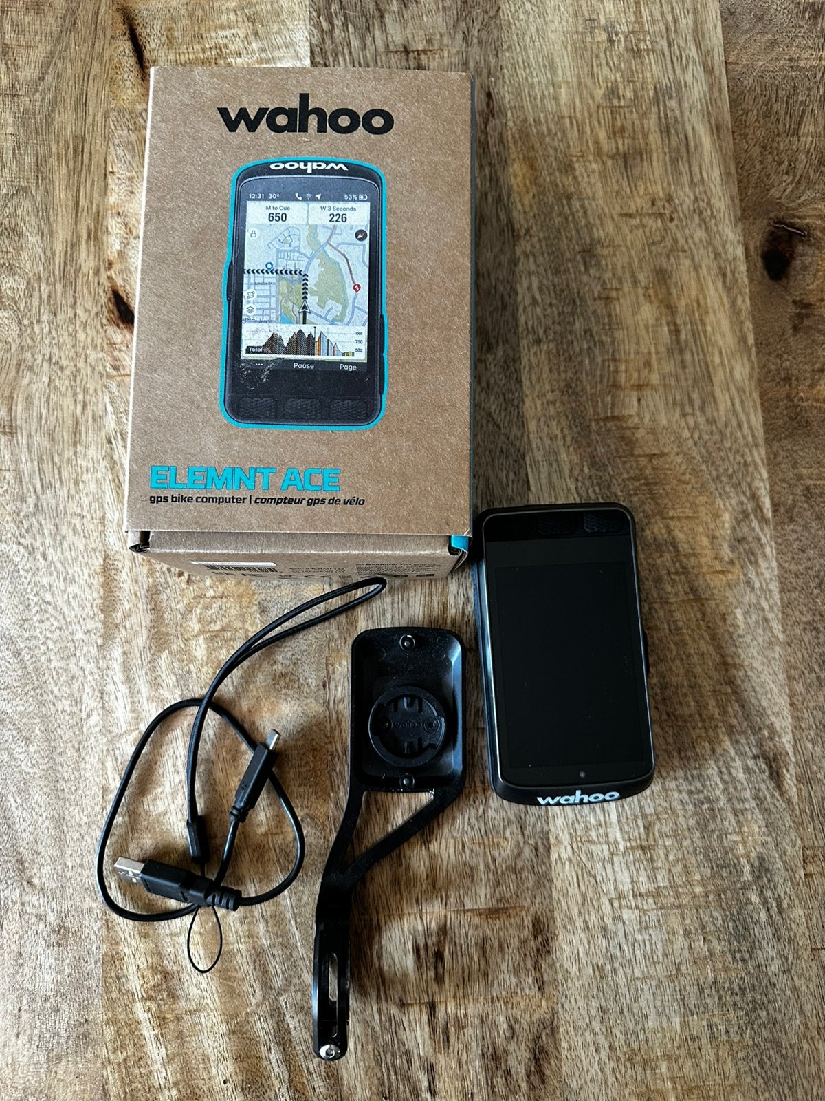Wahoo Elemnt Ace, Fietsen en Brommers, Ophalen, Draadloos, Zo goed als nieuw