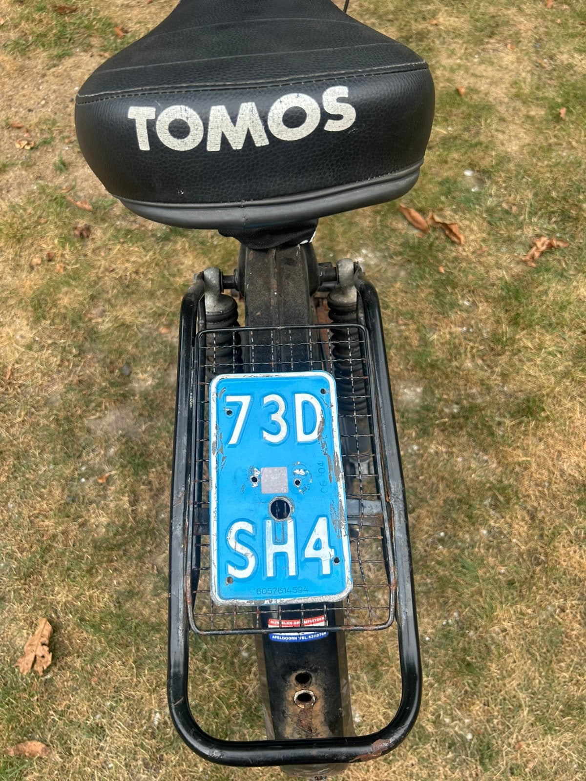 Tomos kenteken met nummers zonder frame, Fietsen en Brommers, Brommers | Tomos, Ophalen of Verzenden