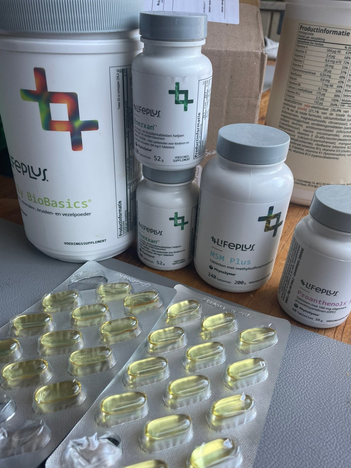 Lifeplus Voedingssupplementen: BioBasics, Enerxan, MSM Plus, Sport en Fitness, Gezondheidsproducten en Wellness, Verzenden, Gebruikt