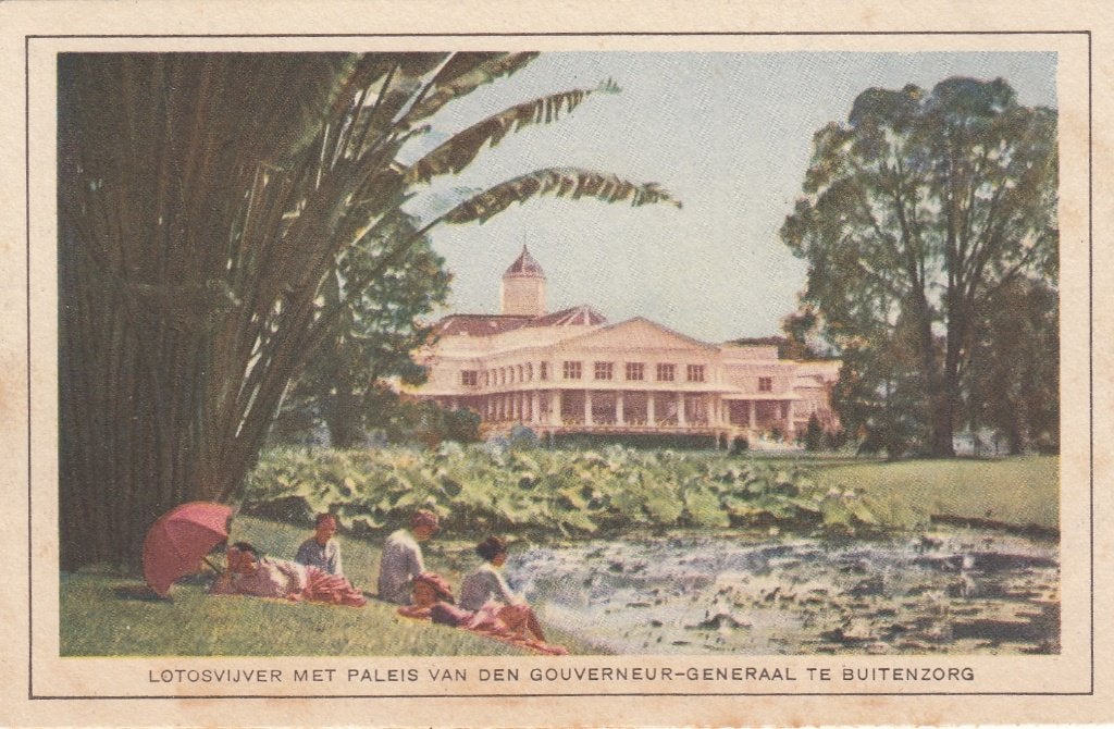 Ned.Indie - Buitenzorg  Lotosvijver Paleis Gouv. Generaal, Verzenden, 1920 tot 1940, Ongelopen, Buiten Europa