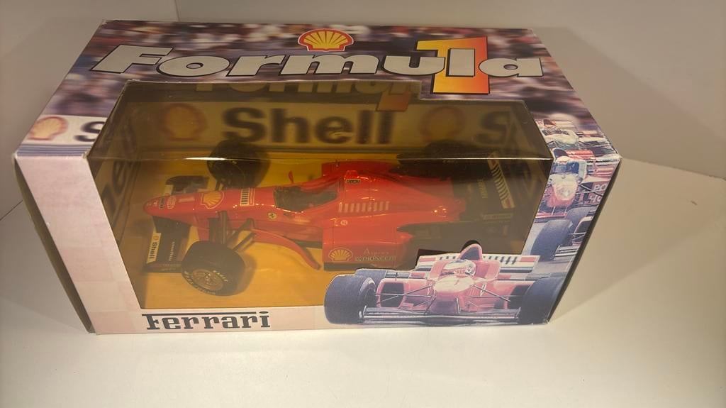 F1 ferrari m.Schumacher shell maisto 1.24, Maisto, Ophalen of Verzenden, A, A